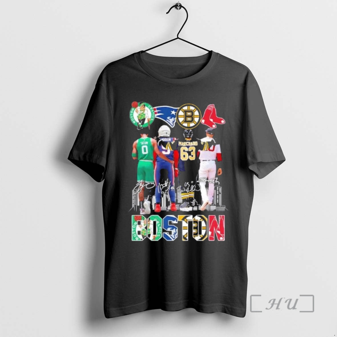 Officials Tatum And Legends Boston City Sports Skyline Signatures T-Shirts, Hoodie, Sweatshirt | InkRitualCo.com