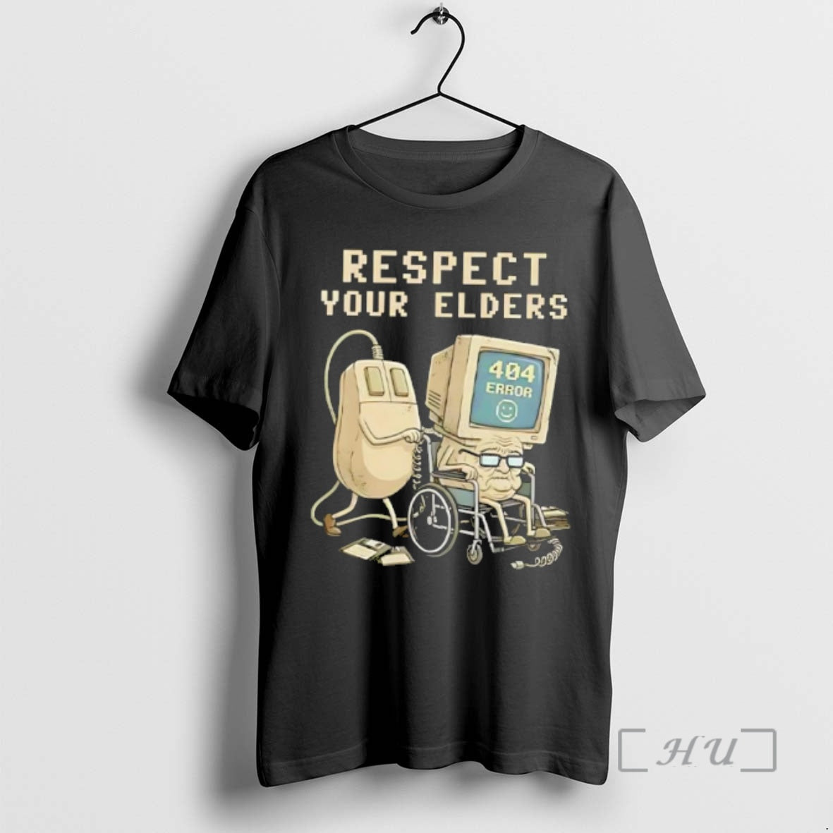 Officials Tech 404 Error Hilarious Respect Your Elders Retro T-Shirts, Hoodie, Sweatshirt | InkRitualCo.com