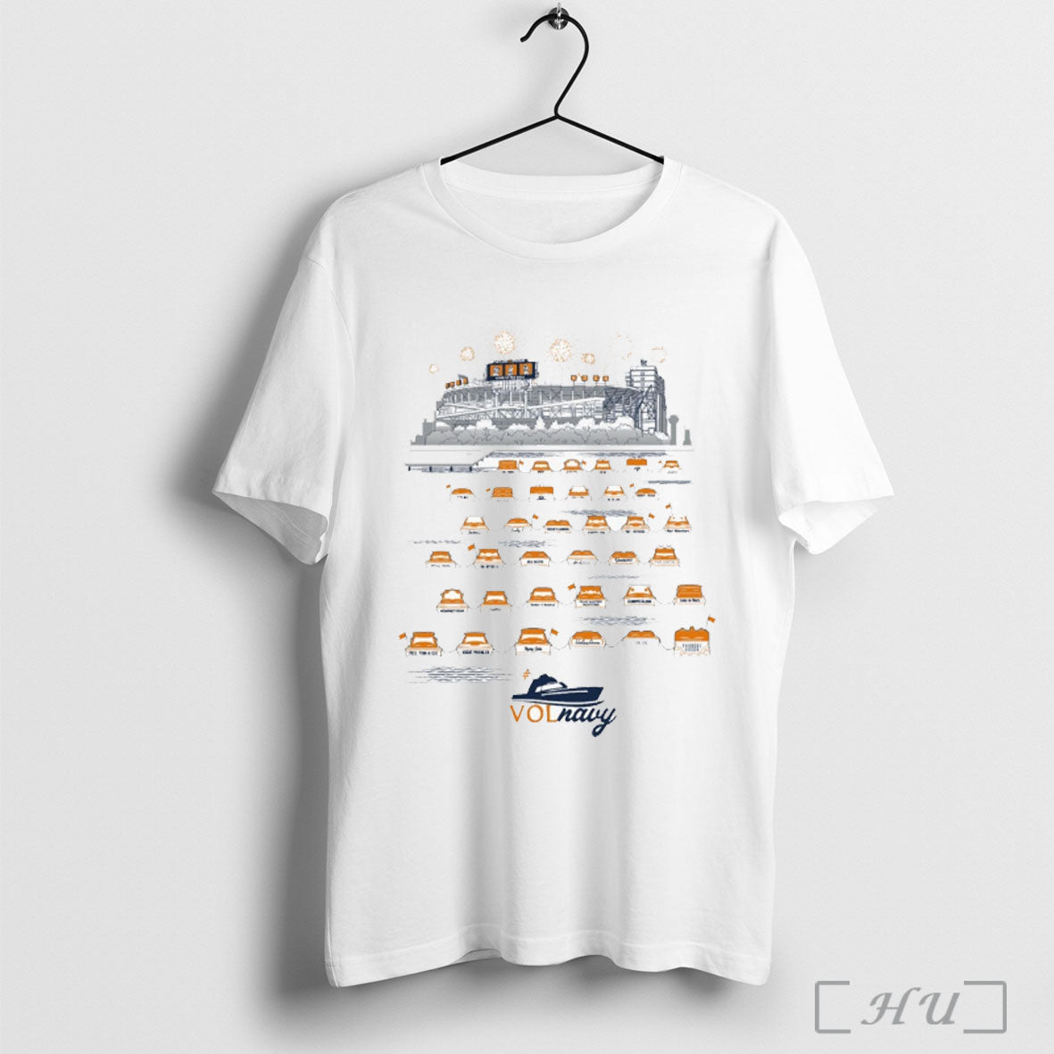 Officials Tennessee Volunteers Football Team Vol Navy Raft Up At Neyland Stadium Graphic T-Shirts, Hoodie, Sweatshirt
