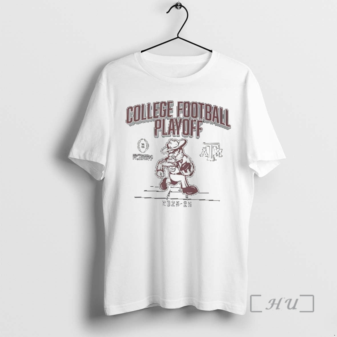Officials Texas Am Aggies 2025 26 College Football Playoff Mascot 2 Sided Premium T Shirts Hoodie, Sweatshirt