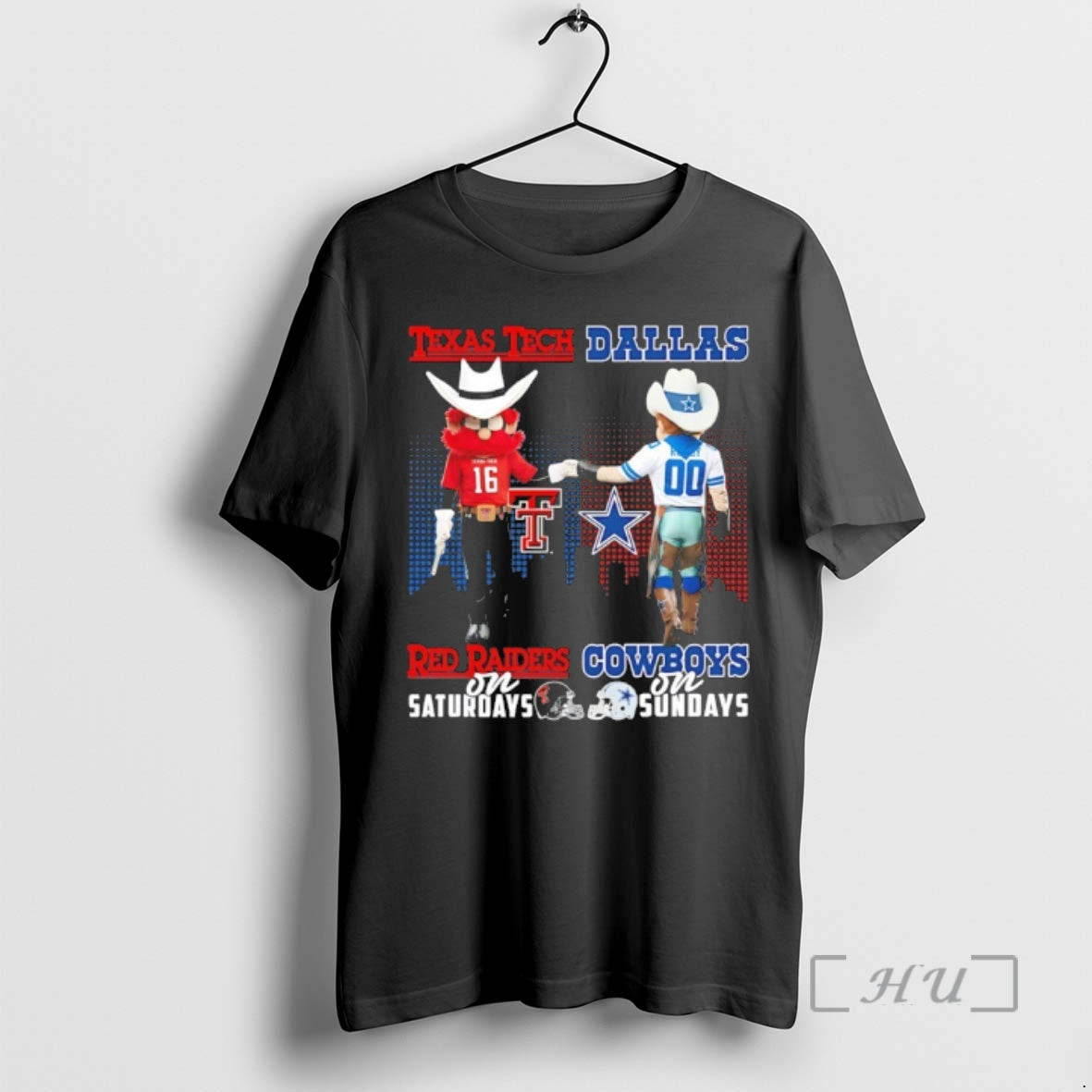 Officials Texas Tech Red Raiders On Saturdays Vs Dallas Cowboys On Sundays Mascot Skyline Premium T-Shirts, Hoodie,...