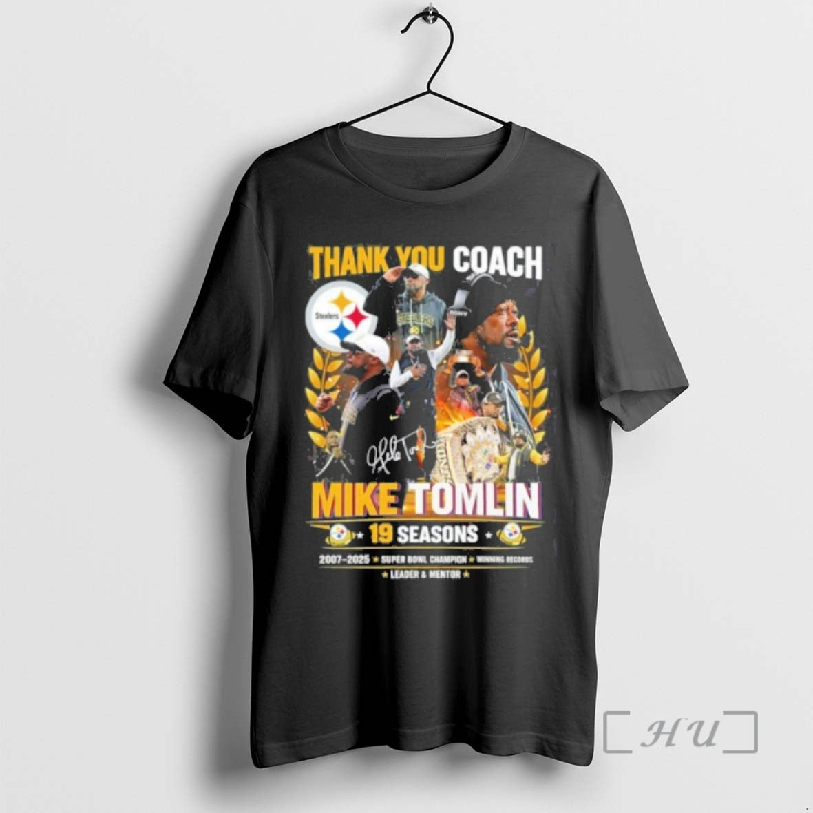 Officials Thank You Coach Mike Tomlin 19 Seasons Signature T-Shirts, Hoodie, Sweatshirt | InkRitualCo.com