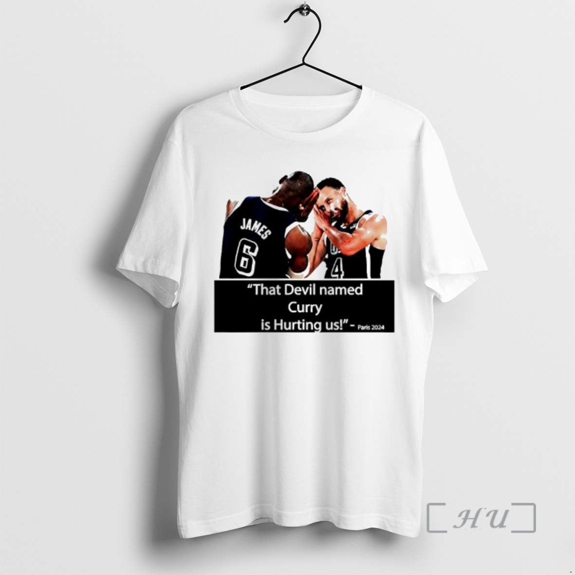 Officials That Devil Named Curry Is Hurting Us Paris 2024 James And Curry Premium T-Shirts, Hoodie, Sweatshirt