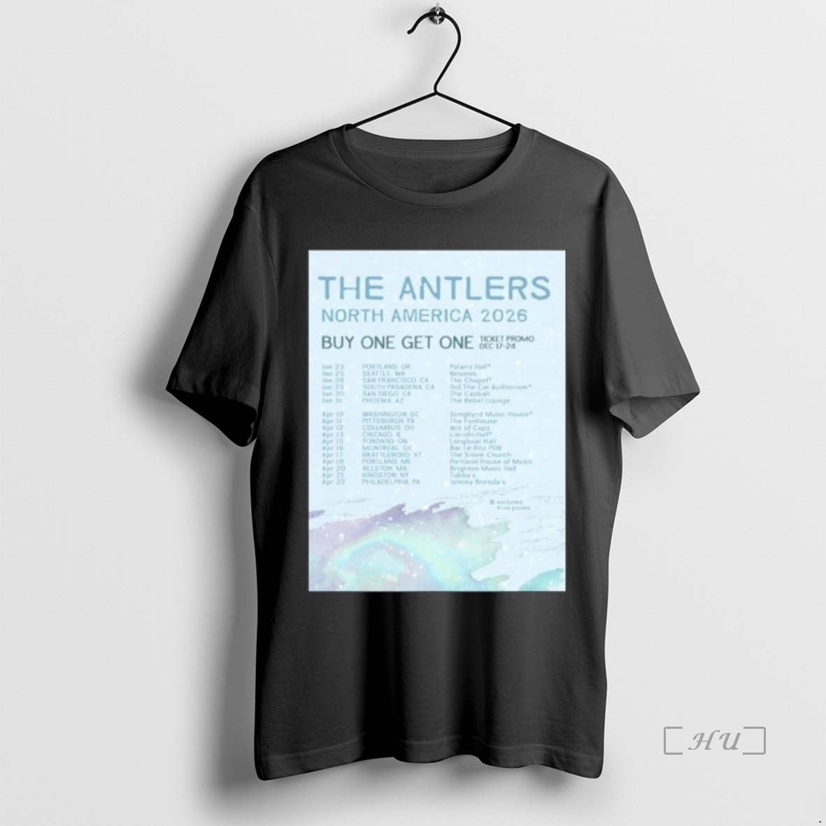 Officials The Antlers North America Tour 2026 Long Sleve T-Shirts, Hoodie, Sweatshirt | InkRitualCo.com
