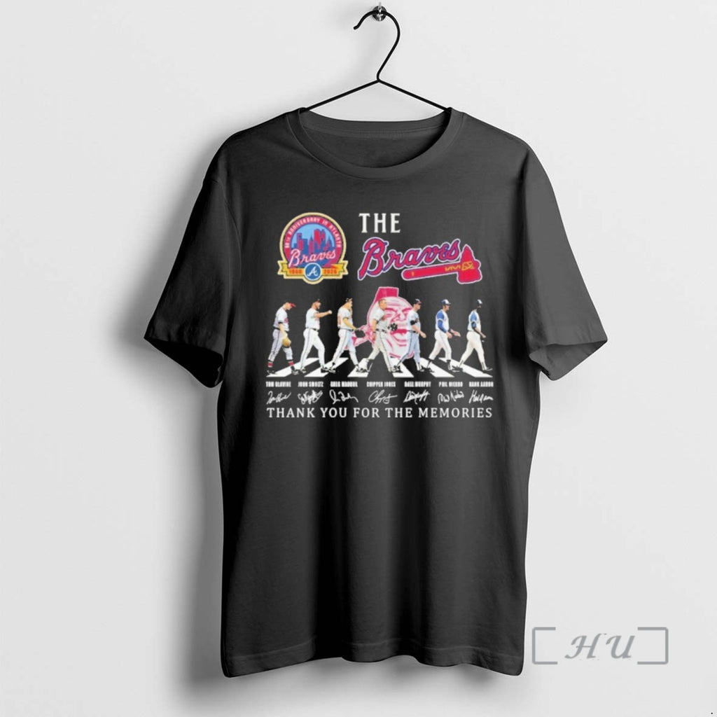 Officials The Braves Team Player Abbey Road Signature Thank You For The Memories Premium T-Shirts, Hoodie, Sweatshirt
