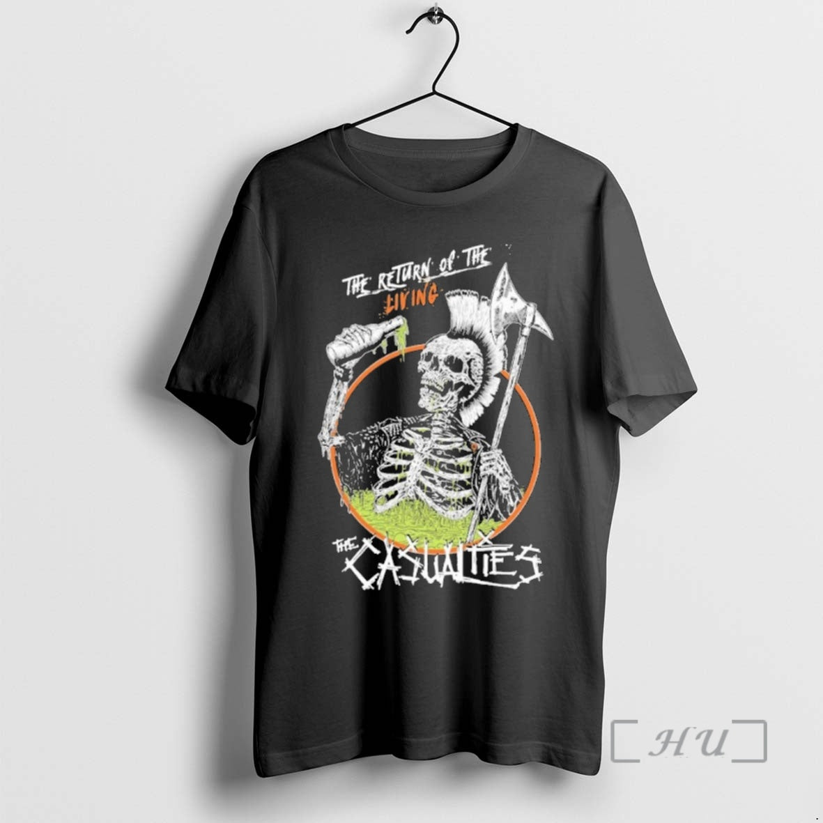 Officials The Casualties Return Of The Living Casualties Skeleton Axe T-Shirts, Hoodie, Sweatshirt | InkRitualCo.com