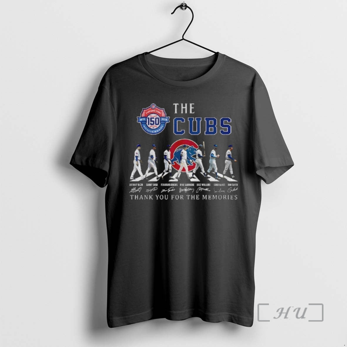 Officials The Chicago Cubs Baseball Abbey Roads Thank You For The Memories Signature Premium T-Shirts, Hoodie, Sweatshirt