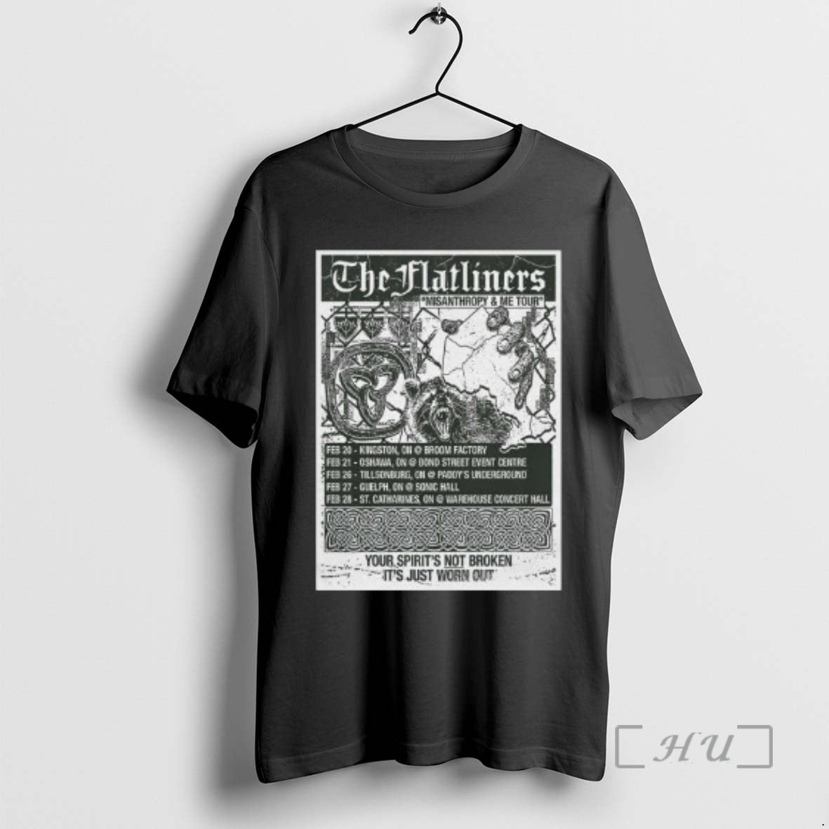 Officials The Flatliners Misanthropy And Me 2026 Tour Circle Black T-Shirts, Hoodie, Sweatshirt | InkRitualCo.com