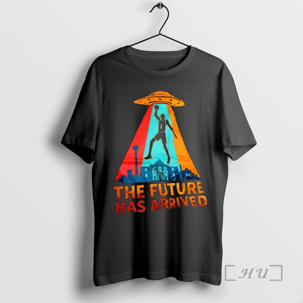 Officials The Future Has Arrived Ufo Over The San Antonio Skyline Graphic Premium T Shirts Hoodie, Sweatshirt