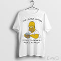 Officials The Lonely Homer Seems To Drink At Moes At Night Homer Simpson T-Shirts, Hoodie, Sweatshirt | InkRitualCo.com