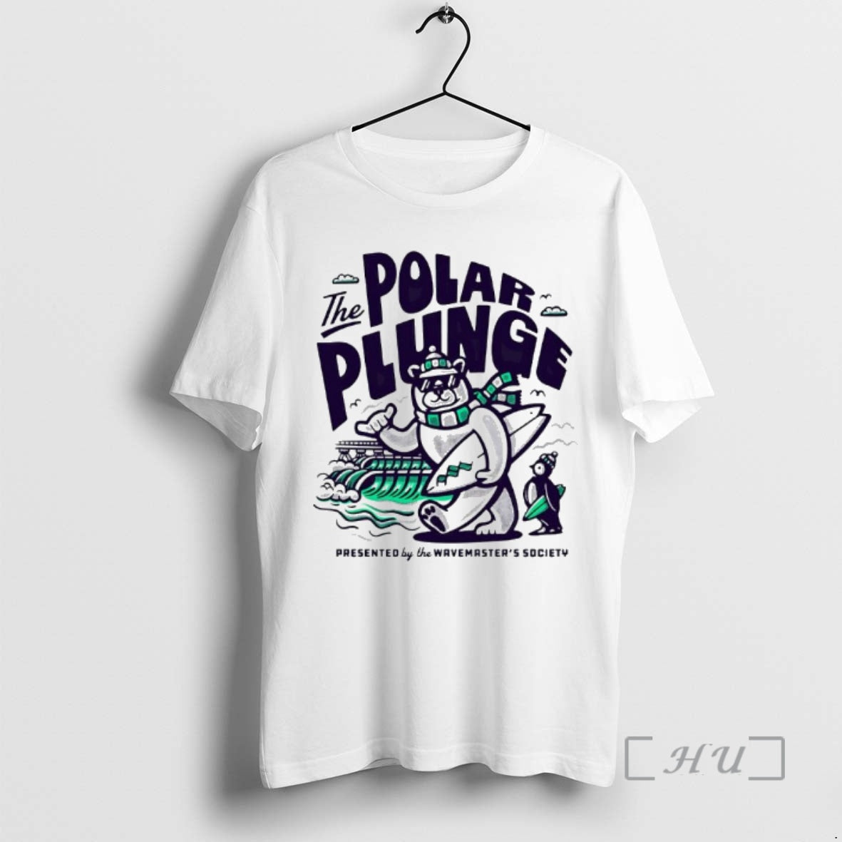 Officials The Polar Plunge The Wavemasters Society Bear And Penguin T-Shirts, Hoodie, Sweatshirt | InkRitualCo.com