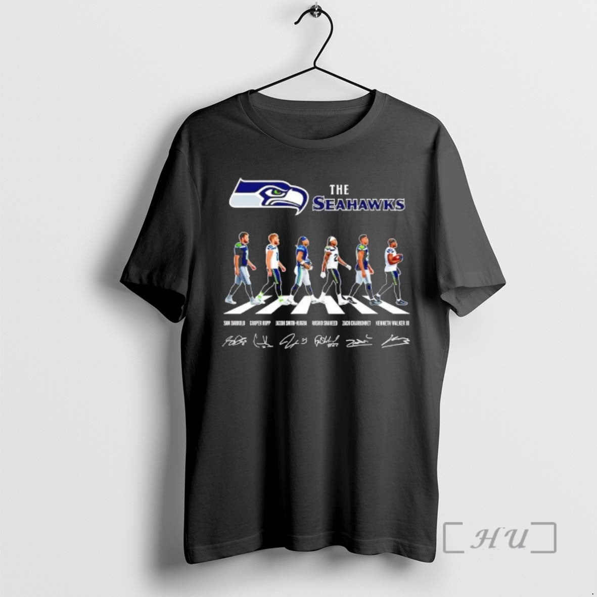The Seahawks Players Name And Signature Abbey Road T-Shirts, Hoodie, Sweatshirt | InkRitualCo.com