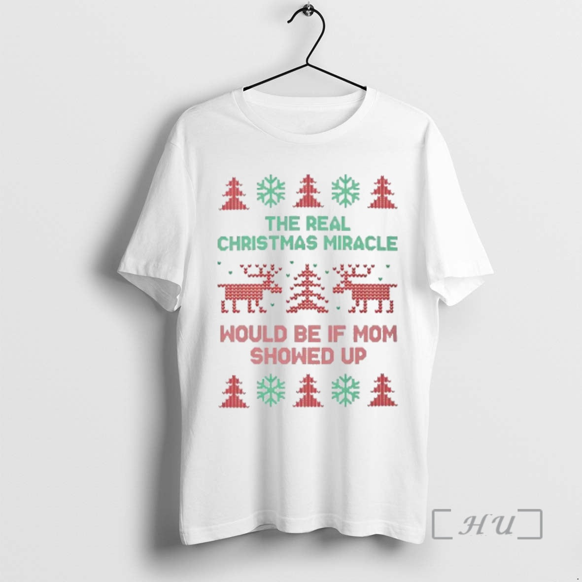 Officials The Real Christmas Miracle Would Be If Dad Showed Up Ugly Premium T Shirts Hoodie, Sweatshirt | InkRitualCo.com