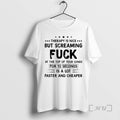 Officials Therapy Is Nice But Screaming Fuck At The Top Of Your Lungs For 10 T-Shirts, Hoodie, Sweatshirt | InkRitualCo.com