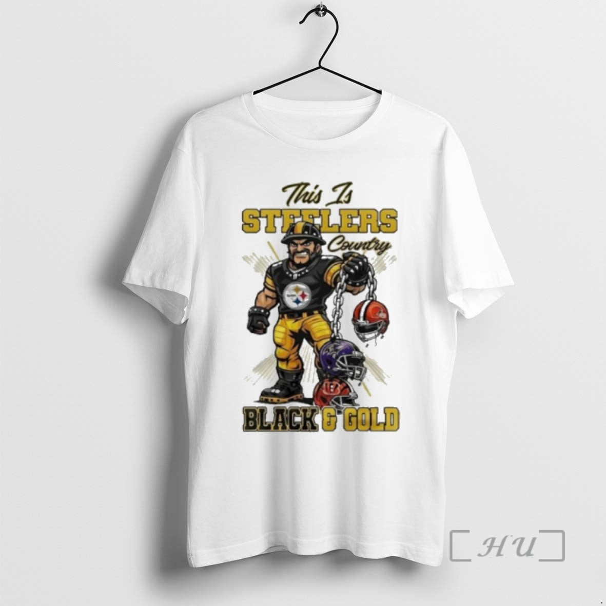 Officials This Is Steelers Country Mascot Black Gold T-Shirts, Hoodie, Sweatshirt | InkRitualCo.com