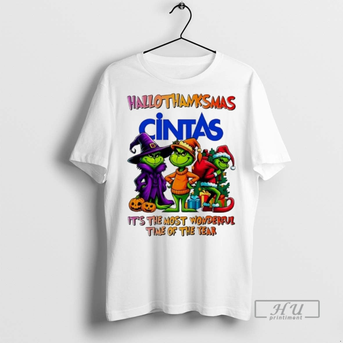 Officials Trending Grinch X Cintas Its The Most Wonderful Time Of The Year Happy Hallothanksmas T-Shirts, Hoodie, Sweatshirt