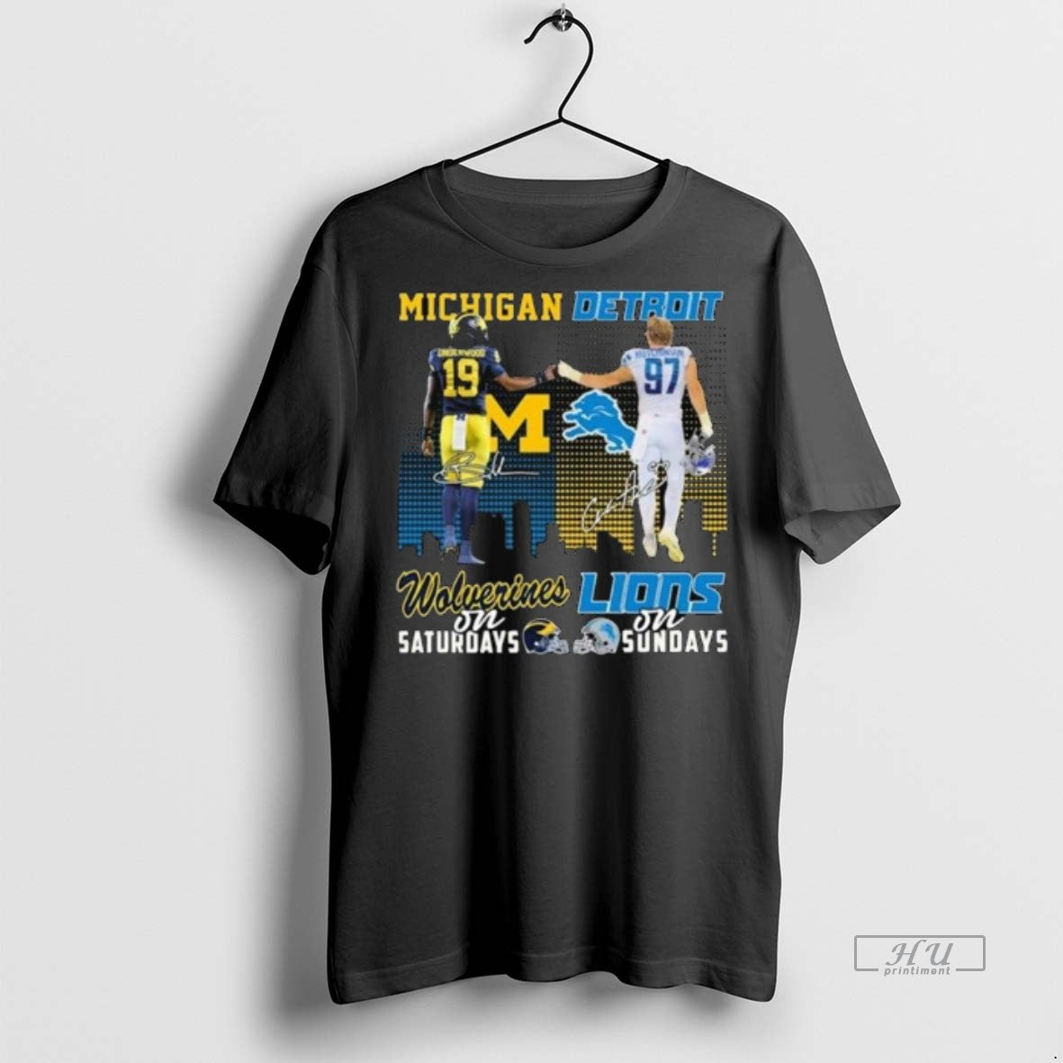 Officials Trending Underwood Michigan Wolverines On Saturdays And Hutchinson Detroit Lions On Sundays Signatures Long...