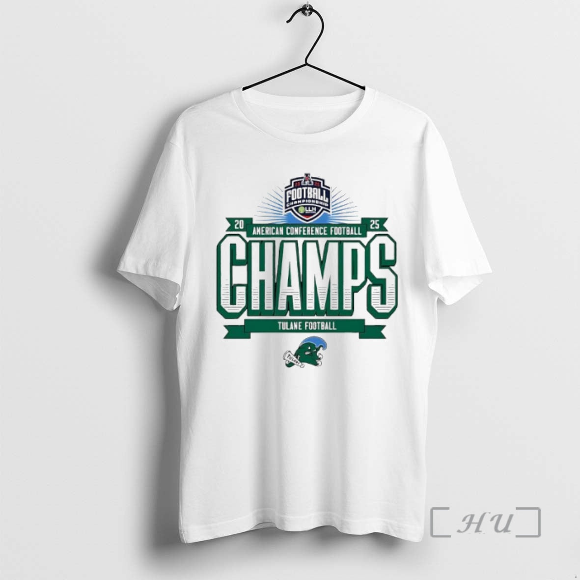 Officials Tulane Football 2025 Amercan Conference Champs Logo T-Shirts, Hoodie, Sweatshirt | InkRitualCo.com