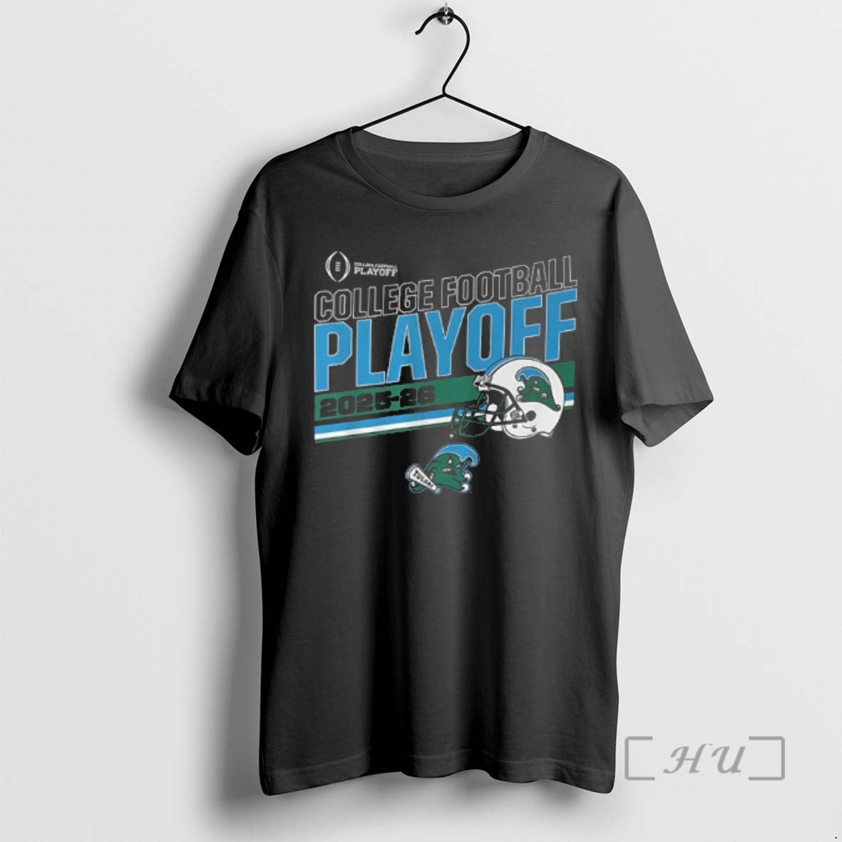 Officials Tulane Green Wave 2025 2026 College Football Playoff Helmet 2 Sided Premium T Shirts Hoodie, Sweatshirt