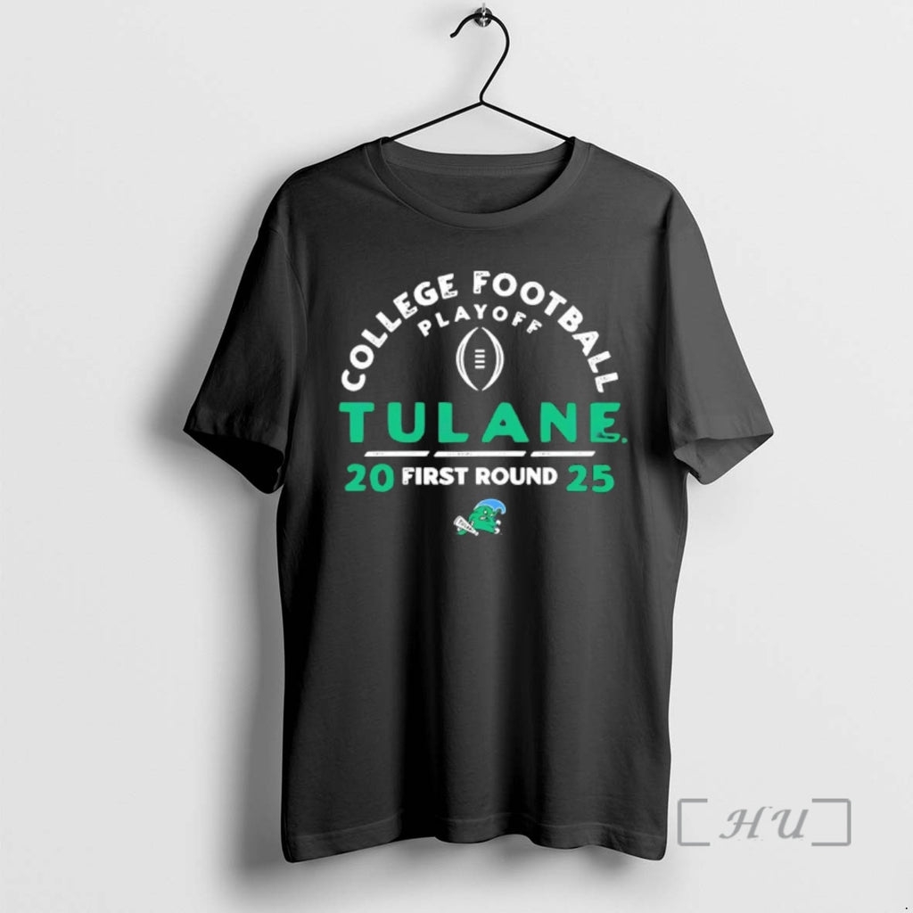 Officials Tulane Green Wave College Football Playoff 2025 26 First Round Premium T Shirts Sweater Hoodie, Sweatshirt