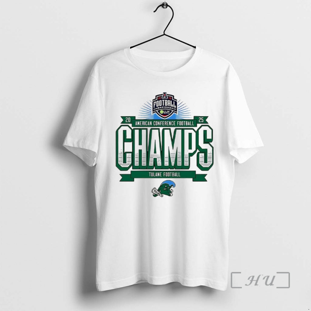 Officials Tulane Green Wave Football American Conference Football Champs 2025 T-Shirts, Hoodie, Sweatshirt | InkRitualCo.com