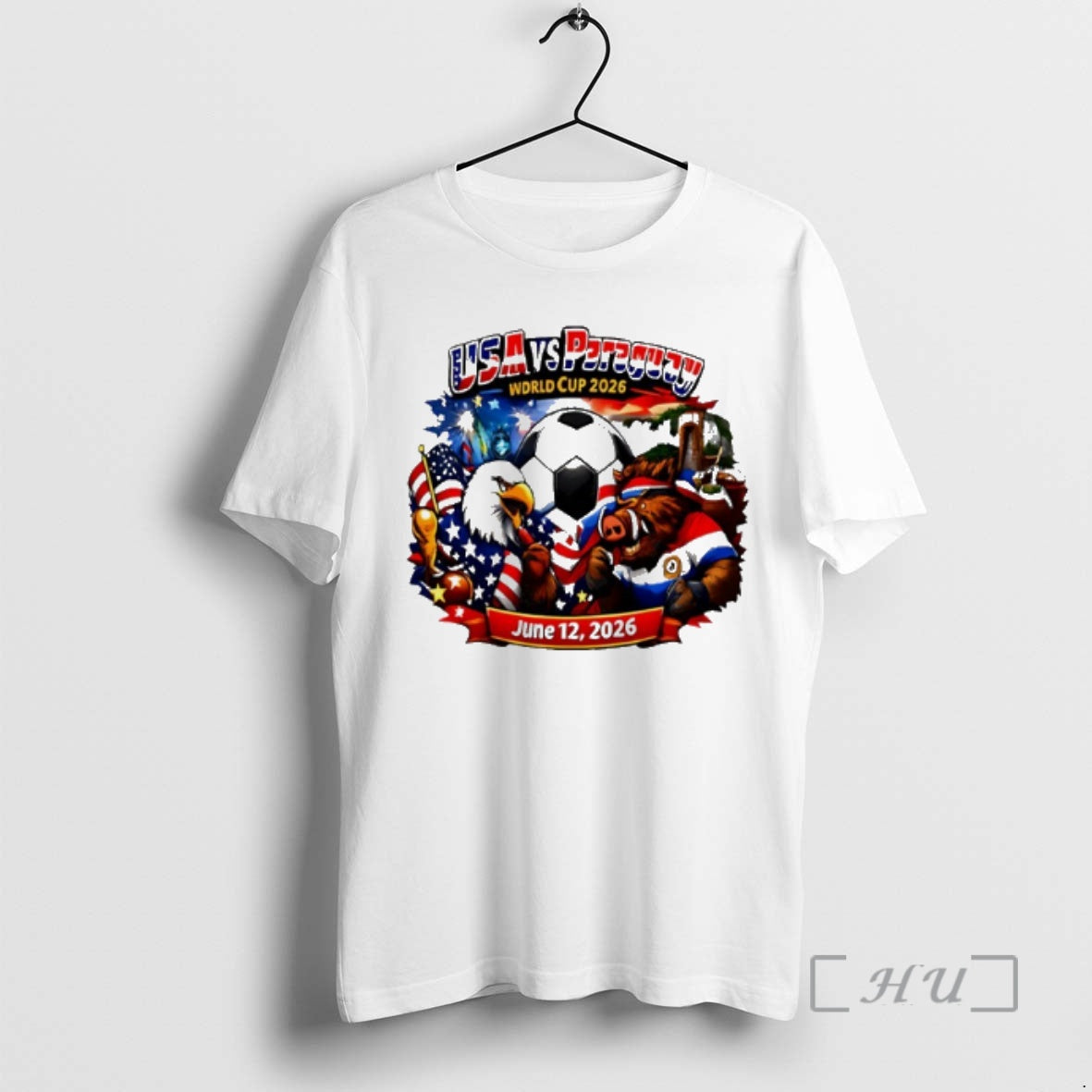 Officials Usa Vs Paraguay 2026 World Cup Mascot T-Shirts, Hoodie, Sweatshirt | InkRitualCo.com