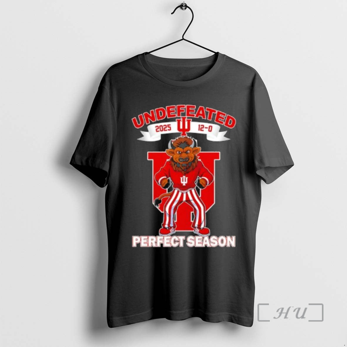 Officials Undefeated 2025 Indiana University Hoosier The Bison Mascot 12 0 Score Perfect Season Premium T-Shirts, Hoodie,...