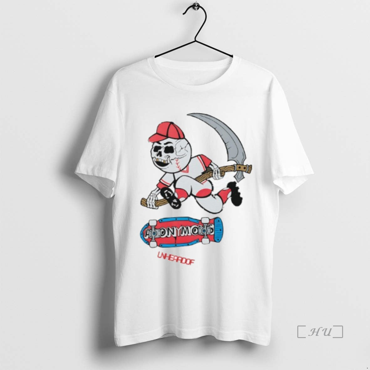 Officials Unheardof Reaper Skater Baseball Graphic T-Shirts, Hoodie, Sweatshirt | InkRitualCo.com