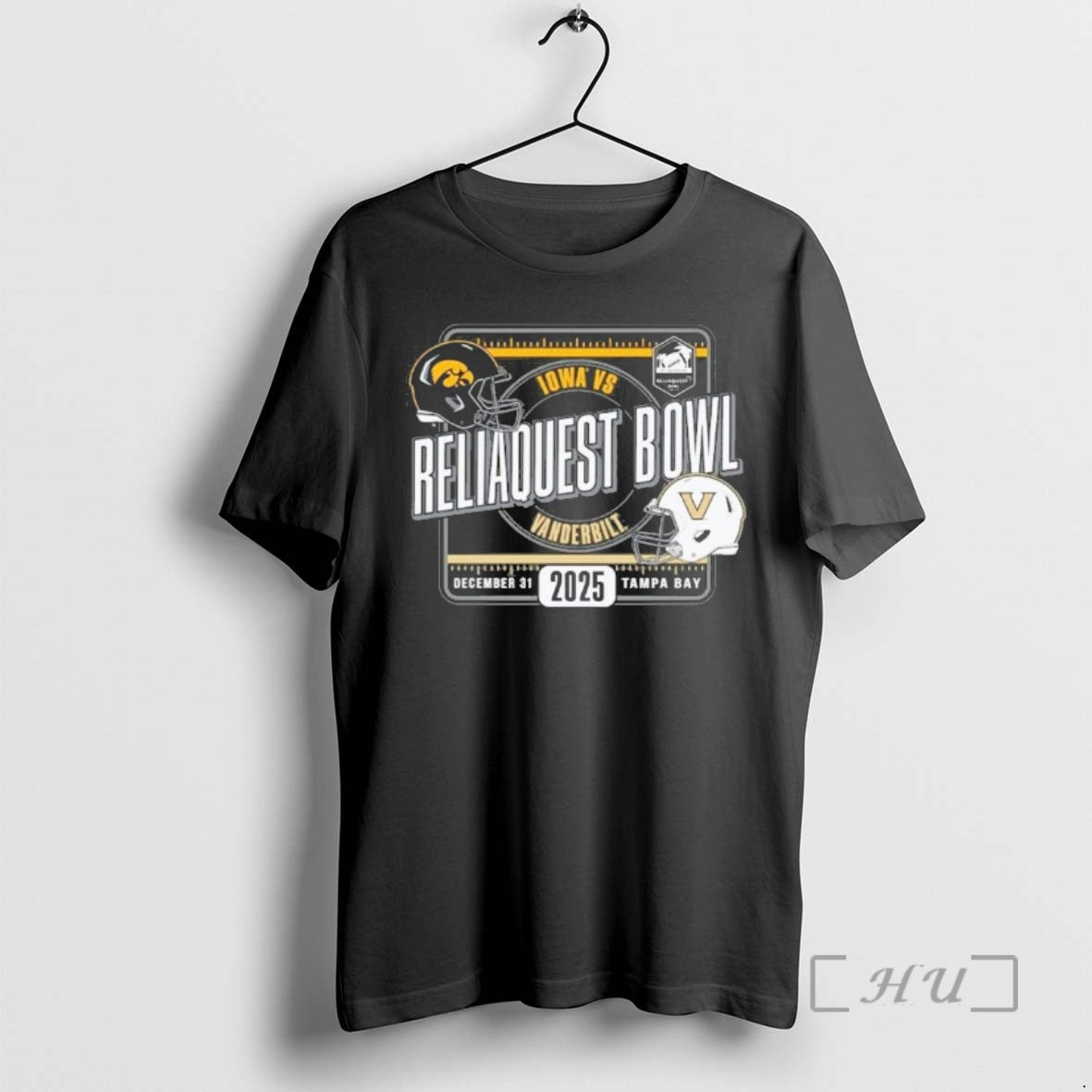 Officials University Of Iowa Hawkeyes Vs Vanderbilt Football 2025 Reliaquest Bowl Matchup Premium T Shirts Hoodie, Sweatshirt
