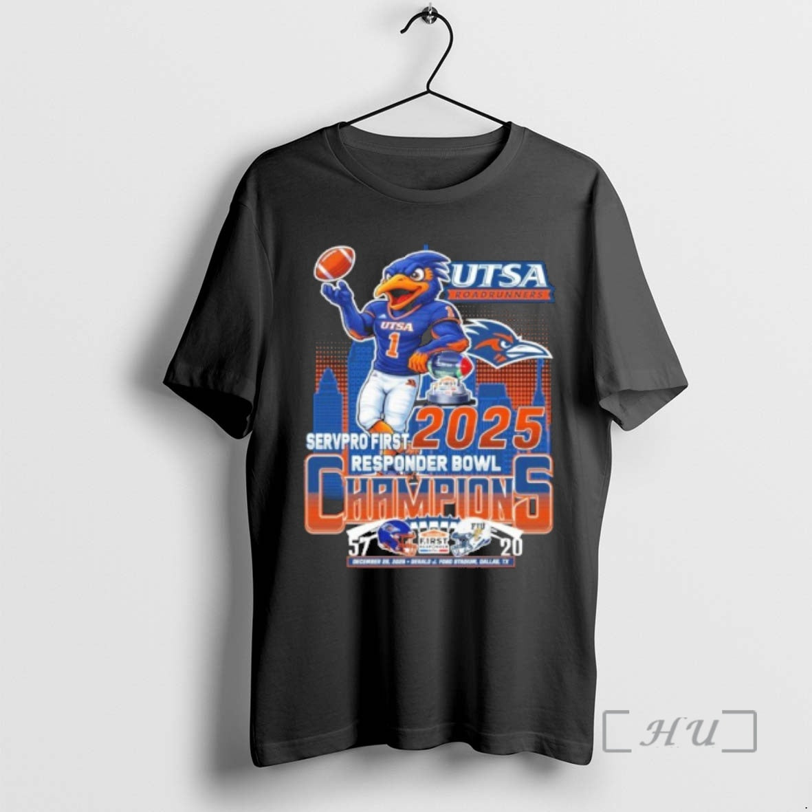 Officials Utsa Roadrunners Servpro First Responder Bowl Champions Mascot 2025 T-Shirts, Hoodie, Sweatshirt | InkRitualCo.com