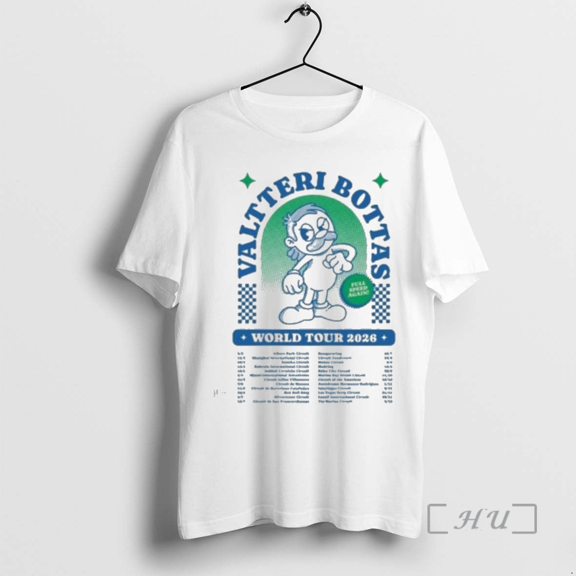 Officials Valtteri Bottas World Tour 2026 Full Speed Again Racing T-Shirts, Hoodie, Sweatshirt | InkRitualCo.com