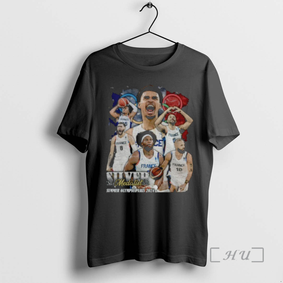 Officials Victor Wembanyama San Antonio Spurs Silver Medalist Summer Olympic Paris 2025 Premium T Shirts Hoodie, Sweatshirt