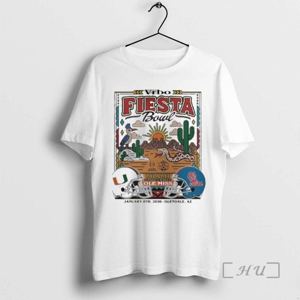 Officials Vrbo Fiesta Bowl Miami Ole Miss January 8th 2026 T-Shirts, Hoodie, Sweatshirt | InkRitualCo.com