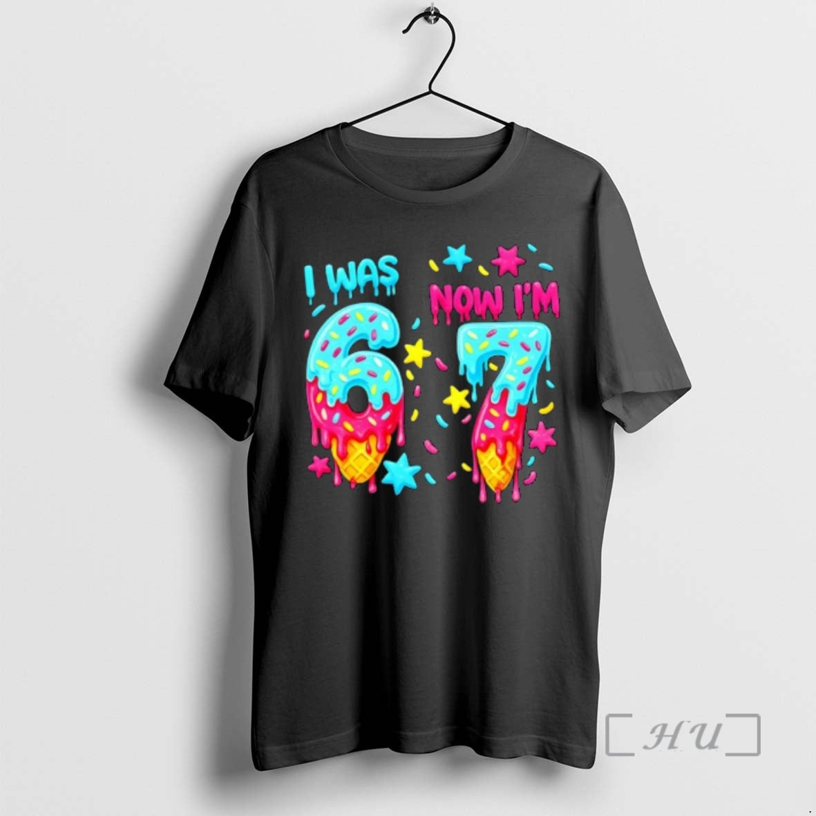 Officials Was 6 Now Im 7th Birthday Ice Cream Drip 6 7 Meme Premium T-Shirts, Hoodie, Sweatshirt | InkRitualCo.com