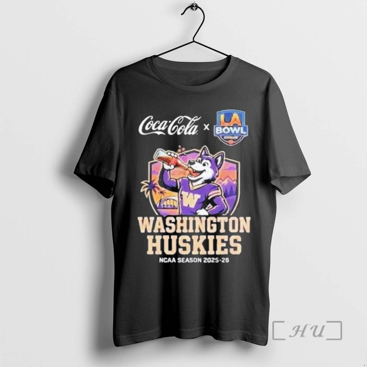 Officials Washington Huskies 2025 26 La Bowl Hosted By Gronk On December 13 Mascot Premium T-Shirts, Hoodie, Sweatshirt