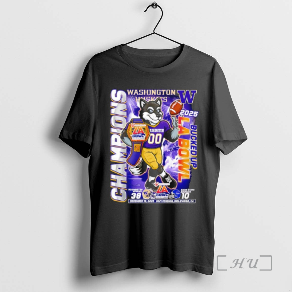 Officials Washington Huskies Bucked Up La Bowl Champions 2025 Mascot T-Shirts, Hoodie, Sweatshirt | InkRitualCo.com
