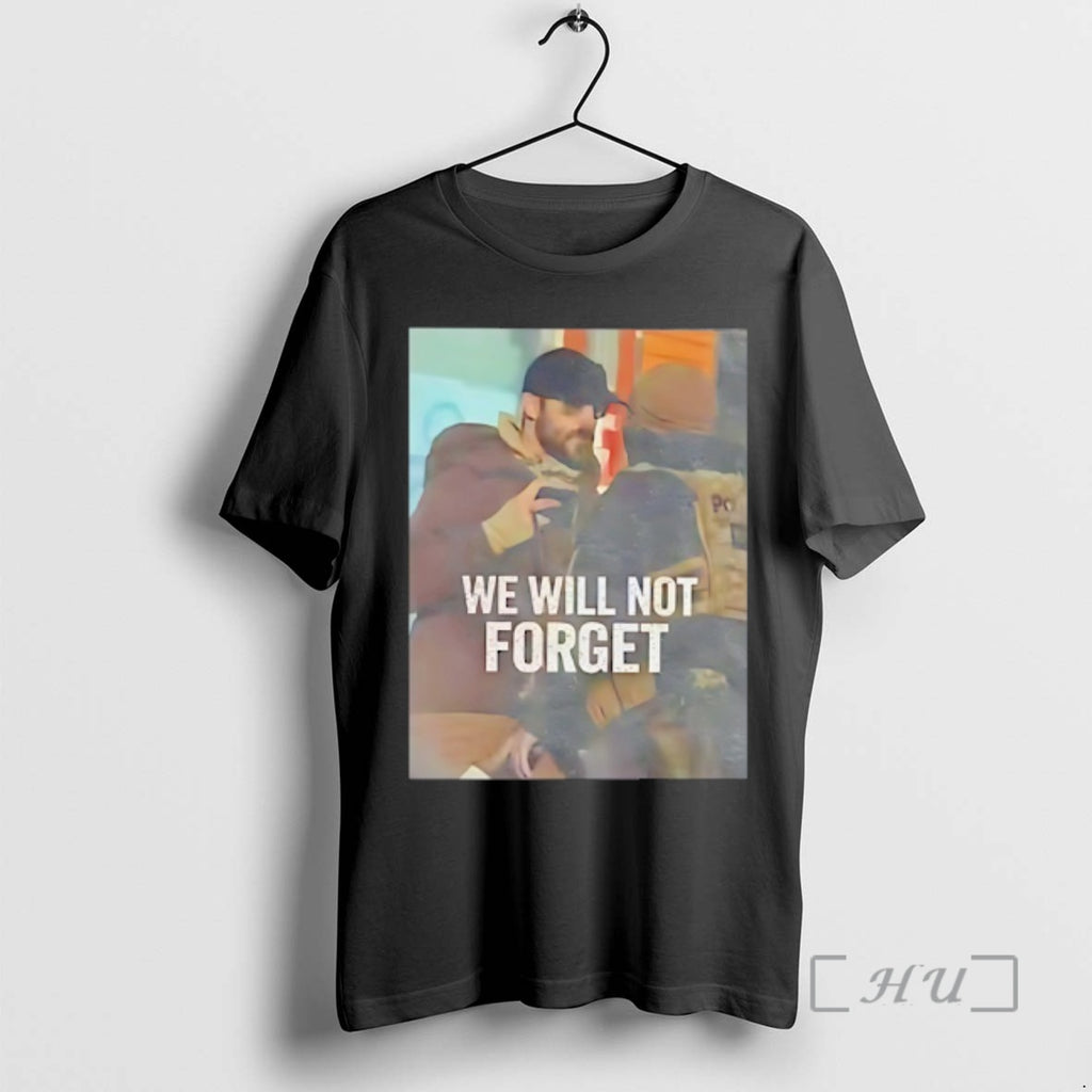 We Will Not Forget Alex Pretti 1988 2026 Photo T-Shirts, Hoodie, Sweatshirt | InkRitualCo.com