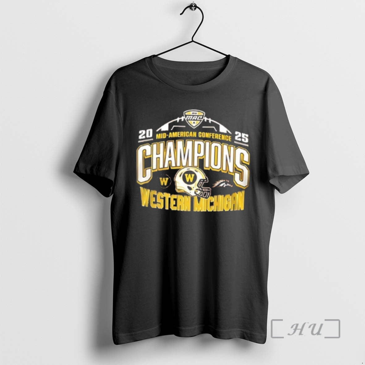 Officials Western Michigan Broncos 2025 Mid American Conference Champions 4 Time Mascot 2 Sided Premium T-Shirts, Hoodie,...