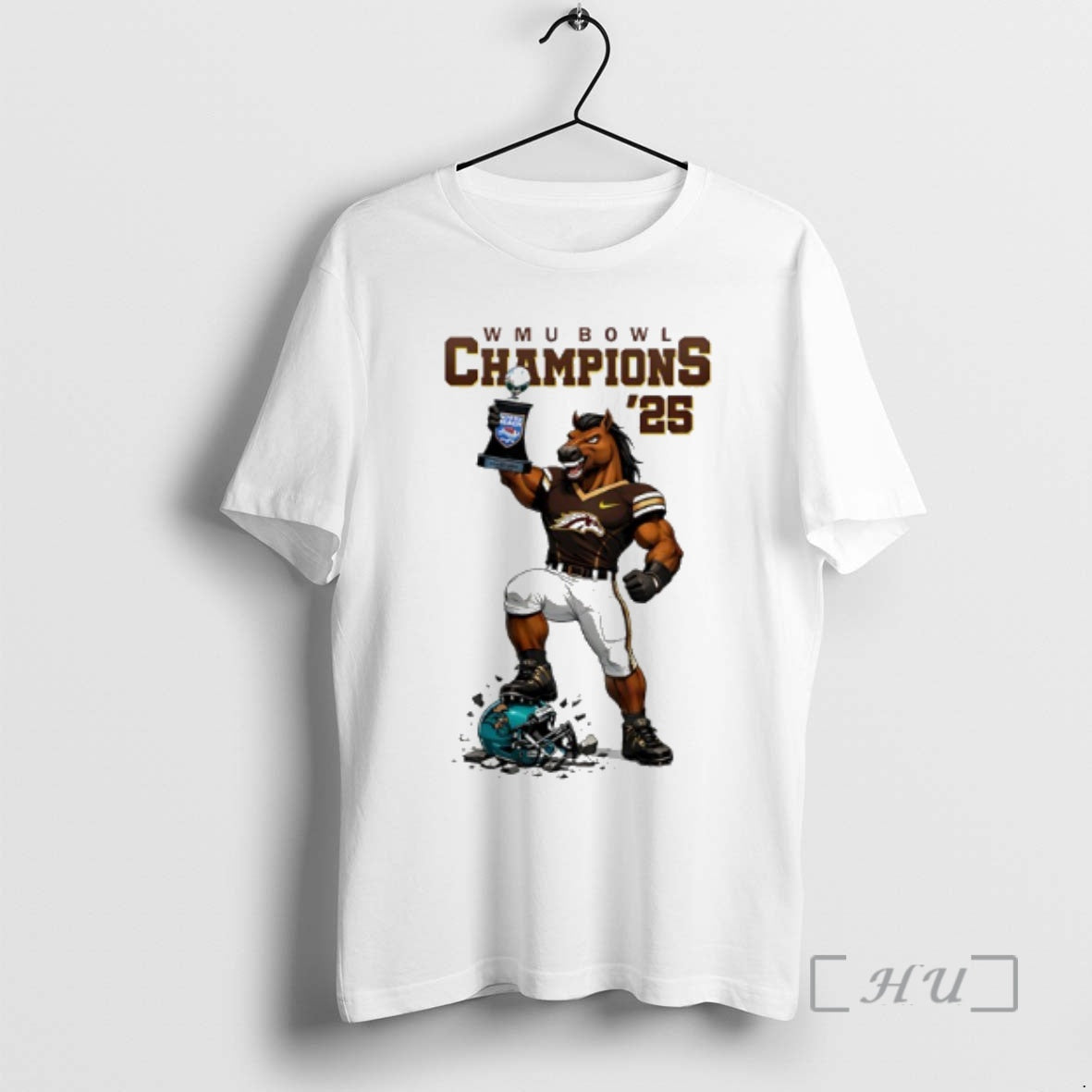Officials Western Michigan Broncos Myrtle Beach Bowl Champions 2025 Mascot T-Shirts, Hoodie, Sweatshirt | InkRitualCo.com