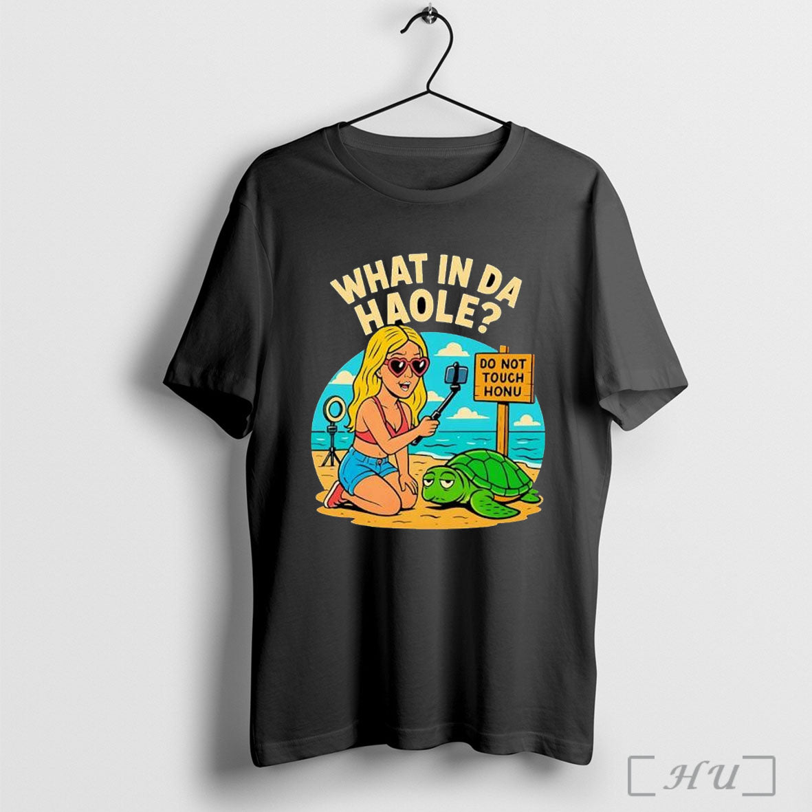 Officials What In Da Haole Girl Taking Selfie With Hawaiian Monk Seal Turtle T-Shirts, Hoodie, Sweatshirt | InkRitualCo.com