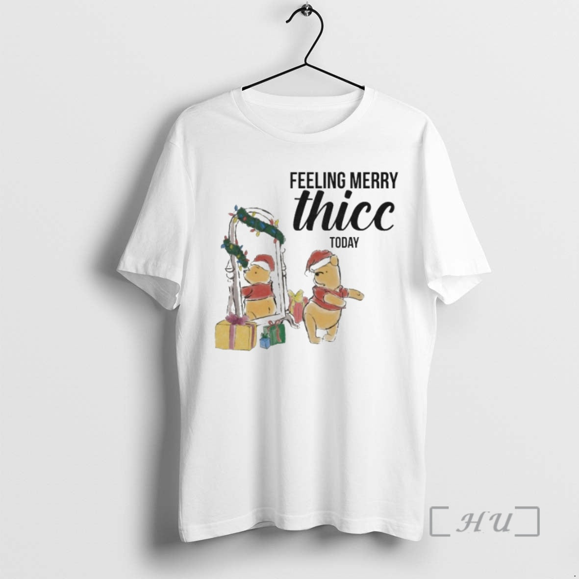 Officials Winnie The Pooh Feeling Merry Christmas Thic Today T-Shirts, Hoodie, Sweatshirt | InkRitualCo.com