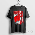 Officials Wisconsin Badgers Football X American Flag T-Shirts, Hoodie, Sweatshirt | InkRitualCo.com