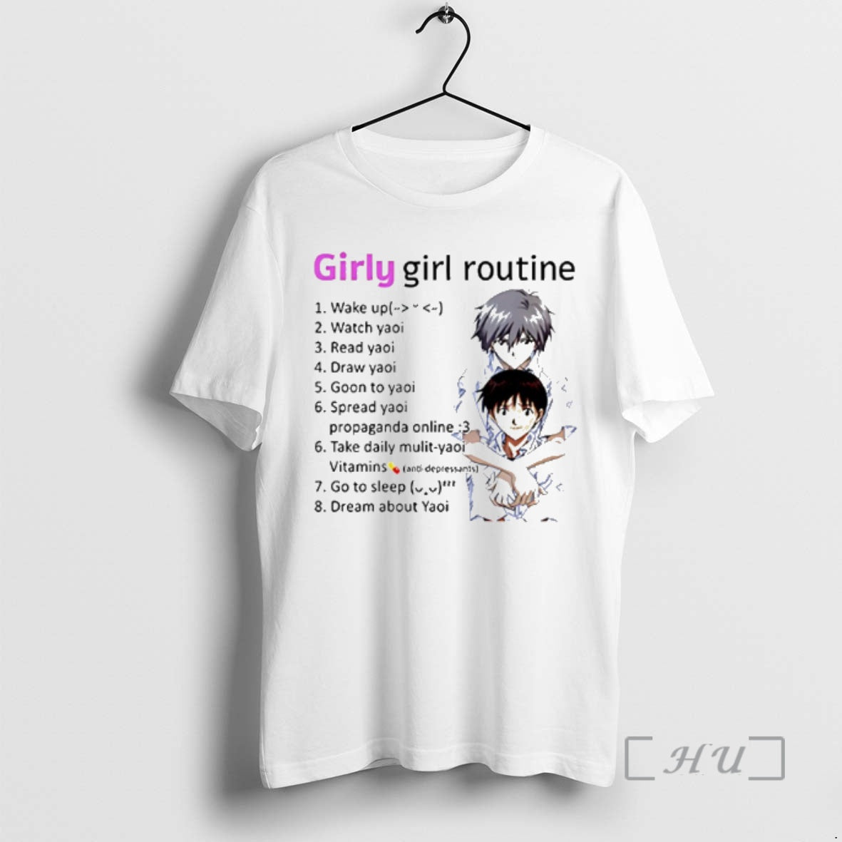Officials Yaoi Girly Girl Routine Anime T-Shirts, Hoodie, Sweatshirt | InkRitualCo.com