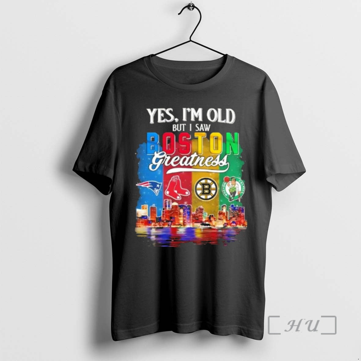 Officials Yes Im Old But I Saw Boston City Sports Greatness Skyline Premium T Shirts Hoodie, Sweatshirt | InkRitualCo.com