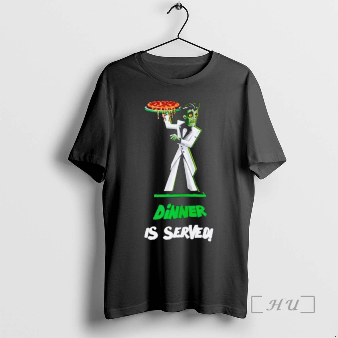 Officials Zombie Holding Pizza Dinner Is Served T-Shirts, Hoodie, Sweatshirt | InkRitualCo.com