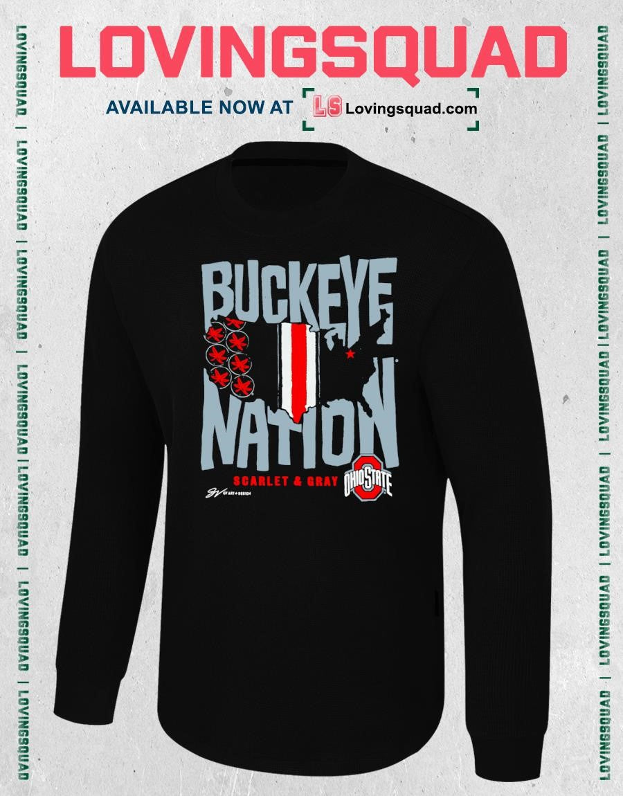 Ohio State football Buckeye Nation Scarlet and Gray T-Shirt