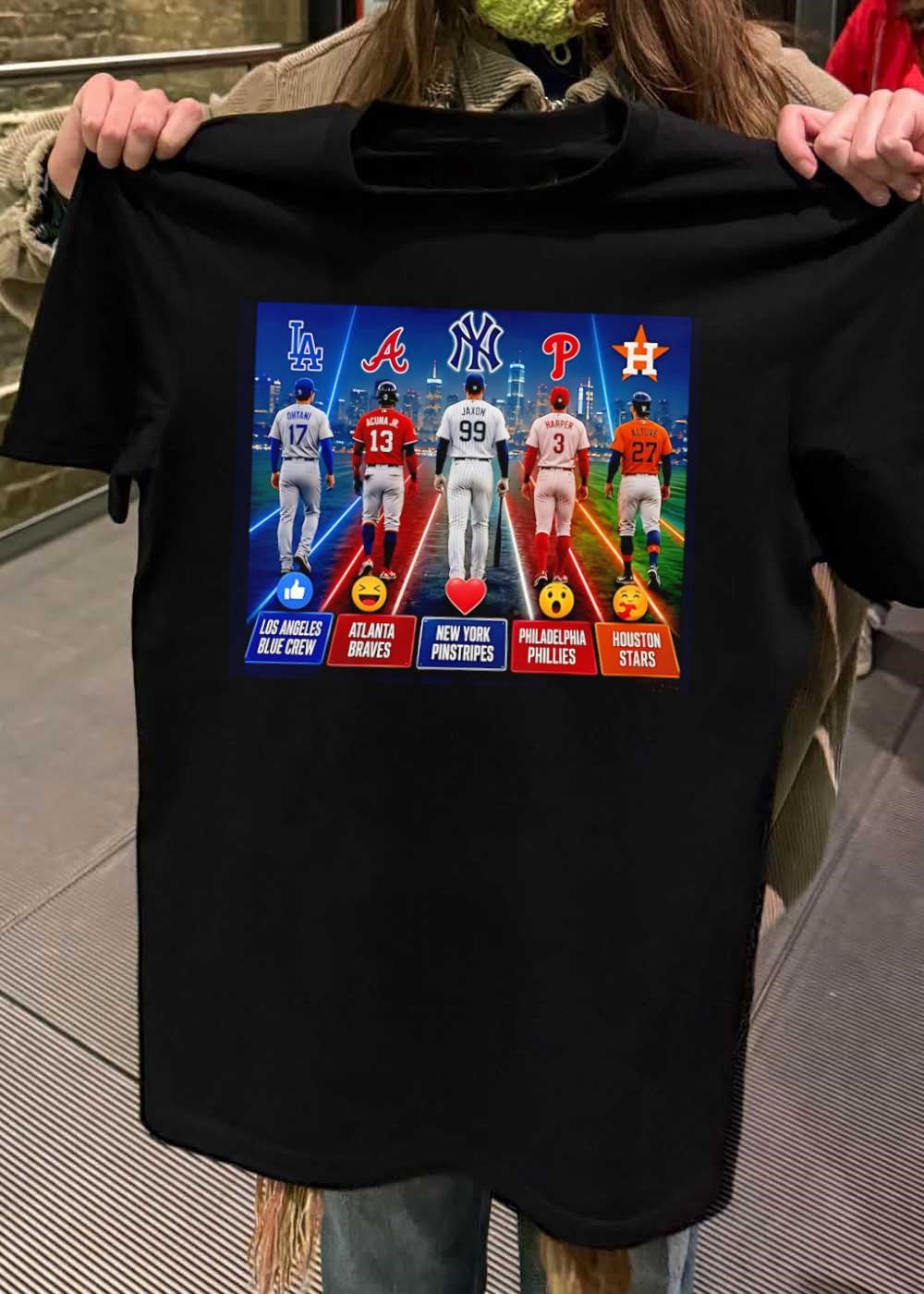 Ohtani Acuna Jr Jaxon Harper Altuve Stars Los Angeles Blue Crew Atlanta Braves New York Pinstripes Philadelphia Phillies Houston shirt