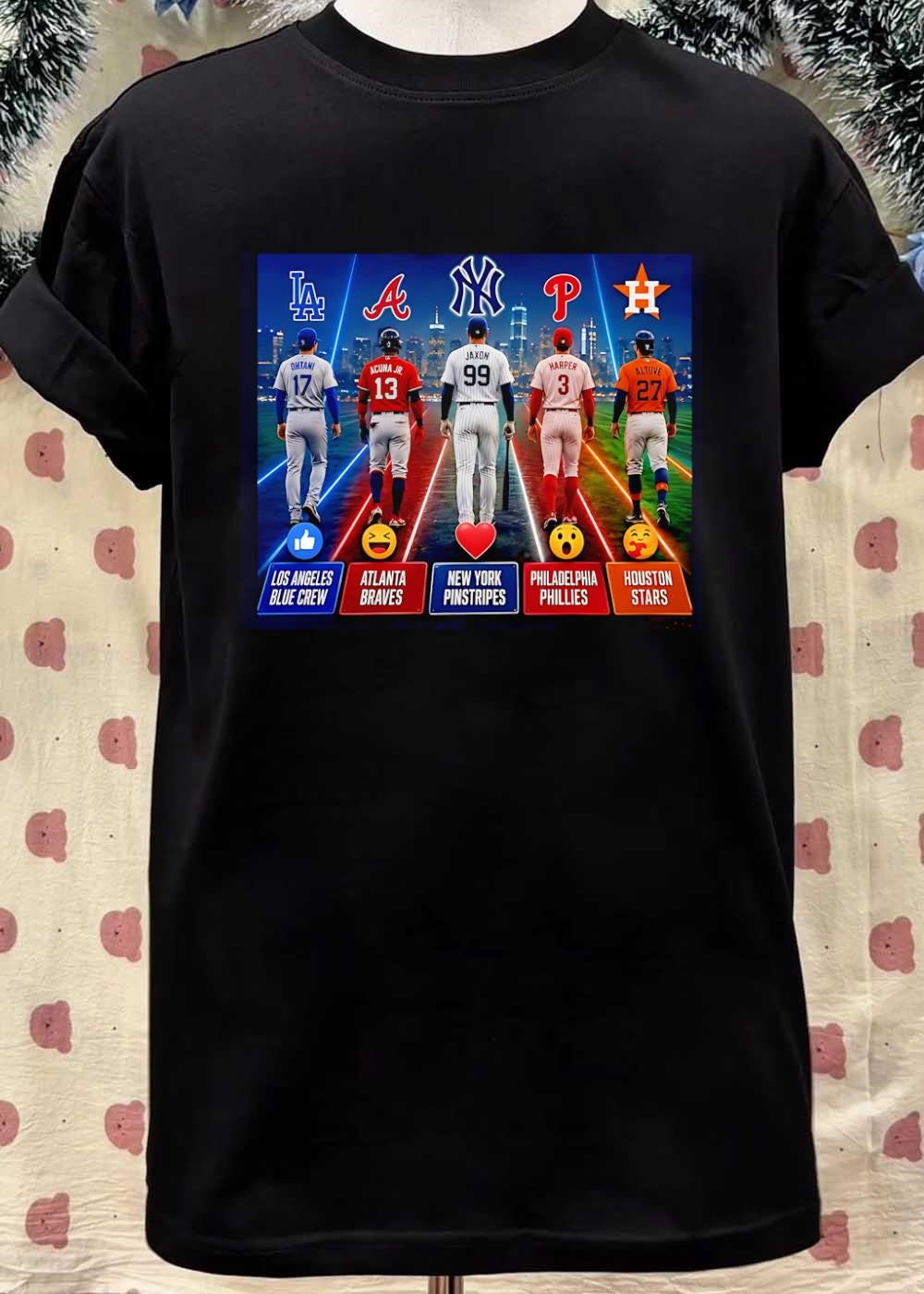 Ohtani Acuna Jr Jaxon Harper Altuve Stars Los Angeles Blue Crew Atlanta Braves New York Pinstripes Philadelphia Phillies Houston shirt