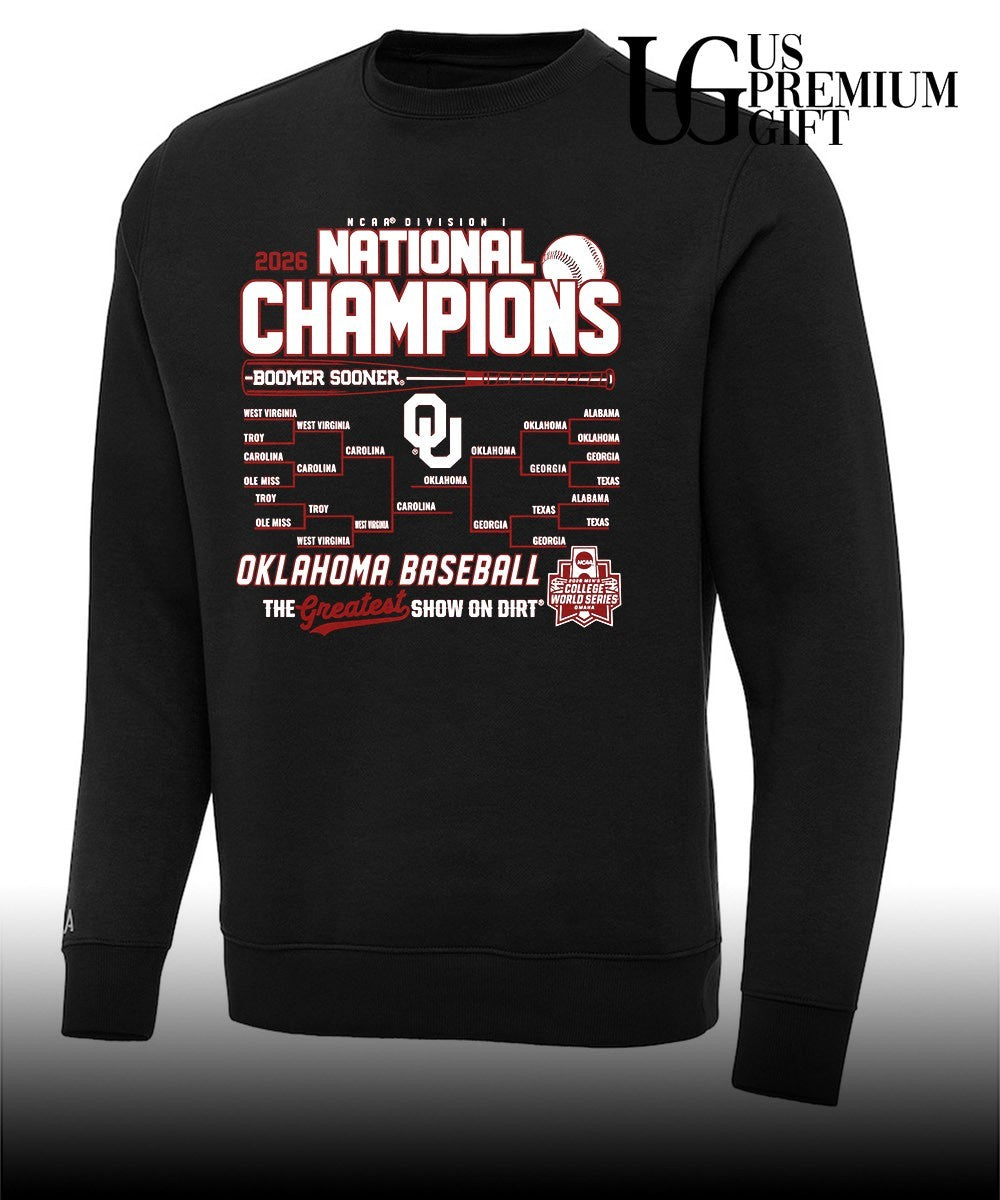 Oklahoma Sooners 2026 NCAA Division I National Champions Baseball The Greatest Show shirt