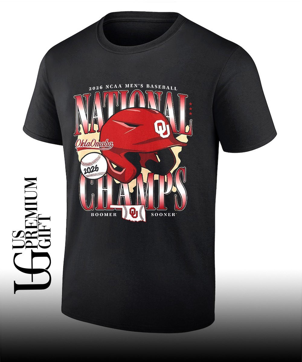 Oklahoma Sooners 2026 NCAA Men’s Baseball National Champs OklaOmaha helmet shirt